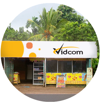 Vidcom-branded shop storefront